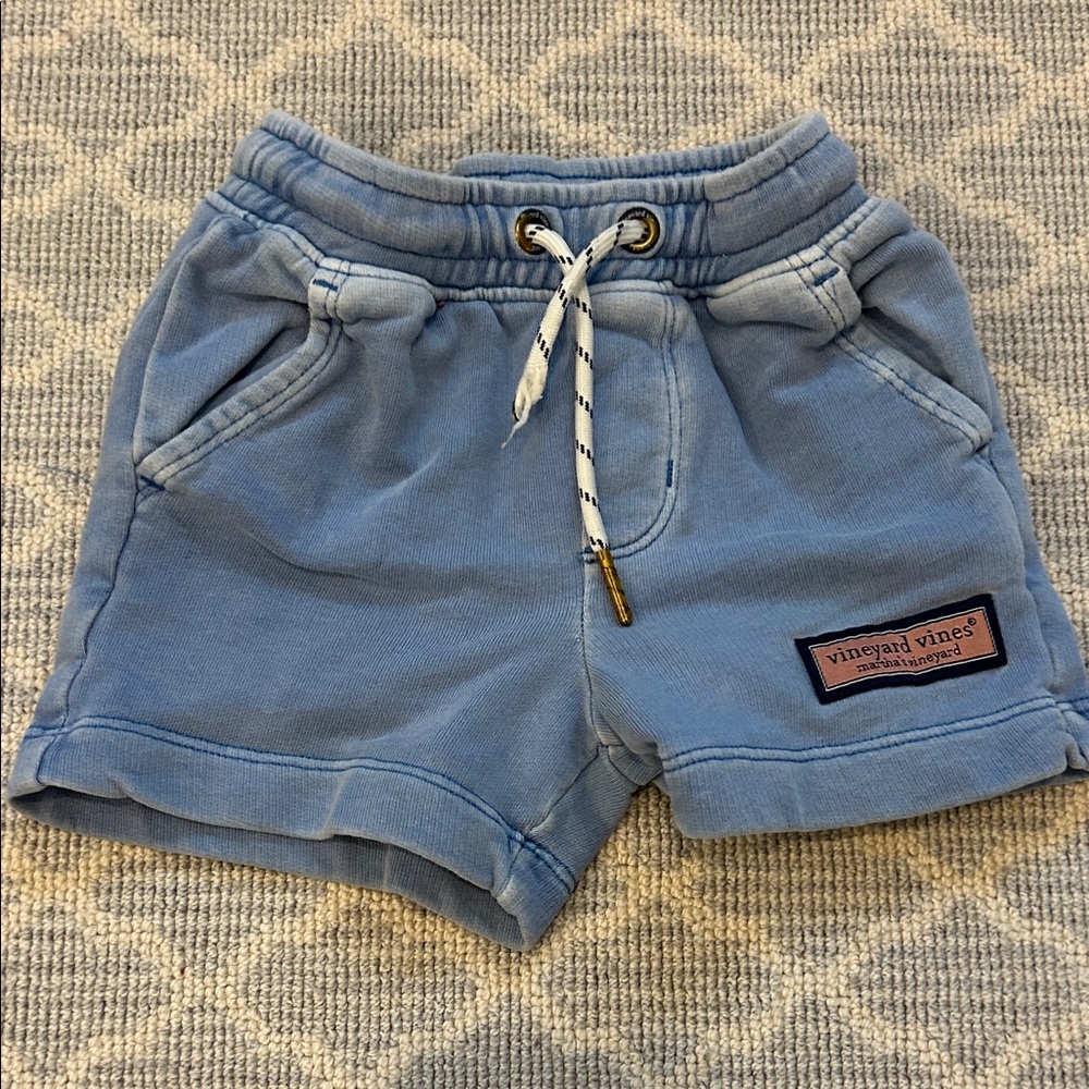 Vineyard Vines Kids Light Blue Drawstring Shorts